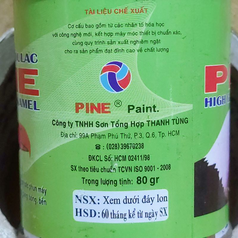 Sơn dầu PINE lọ 80g có nhiều màu