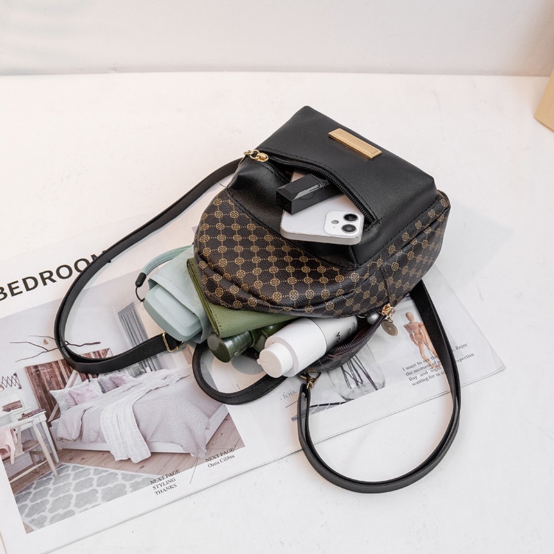 Balo CHUWANGLIN bằng da nhỏ gọn phong cách trẻ trung thời trang cho nữ