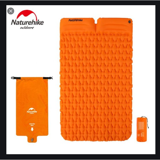 ĐỆM HƠI ĐÔI SIÊU NHẸ KÈM GỐI NATUREHIKE NH19Z013-P