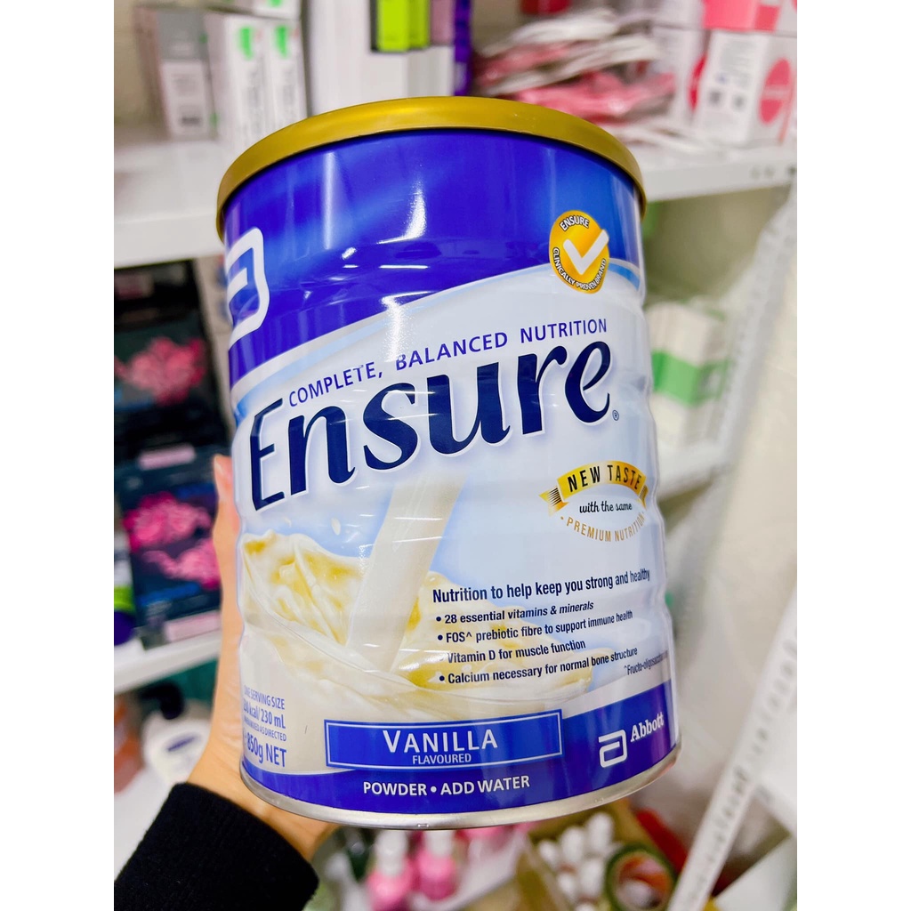 Sữa Ensure Úc (850g) vị vani mẫu mới