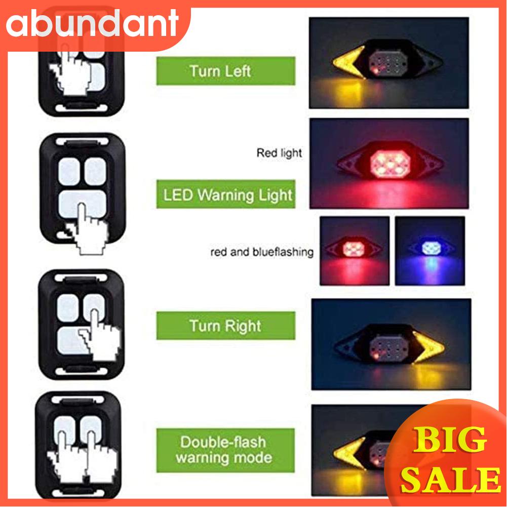 （abundant） USB Rechargeable Wireless Remote Control MTB Bike Headlamp Tail Lights