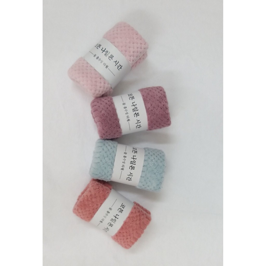 set 10 khăn mặt bông siêu thấm nước