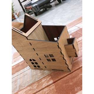 Ống đựng đũa gỗ cao cấp