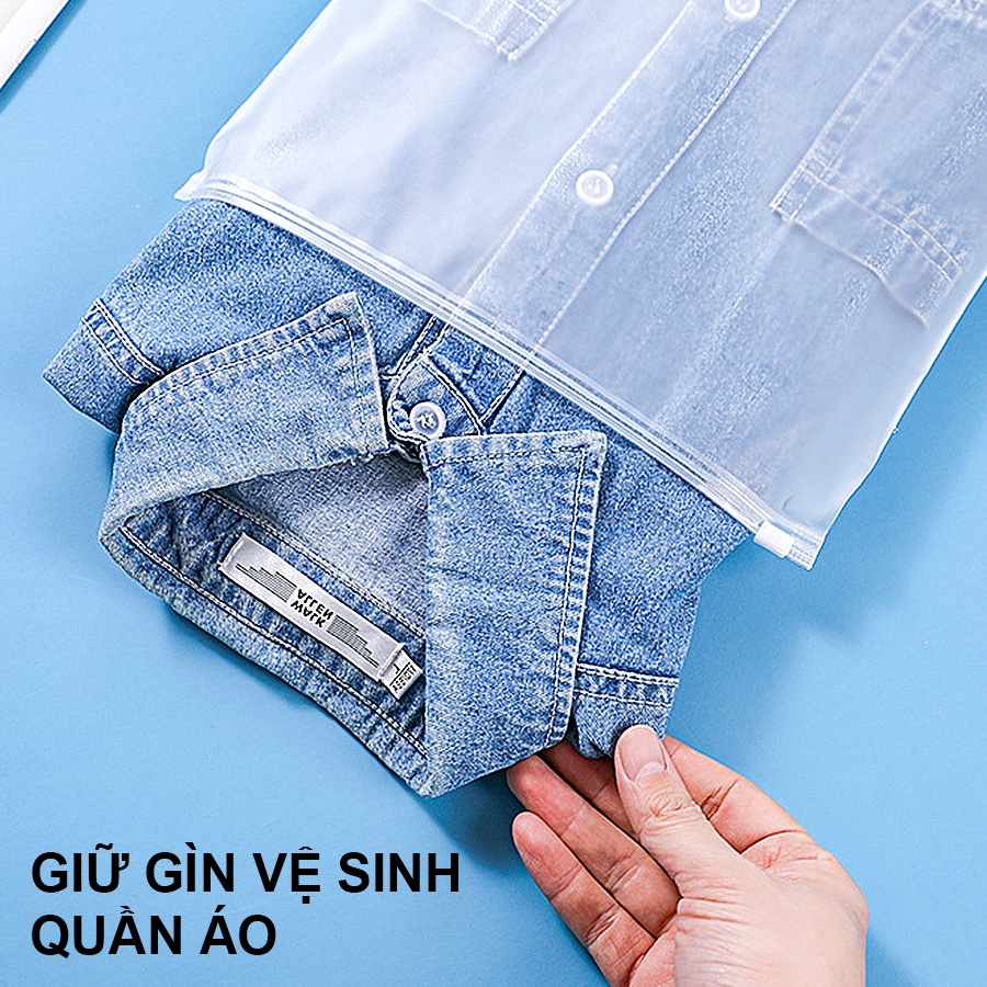 Túi Zip Trong Suốt Đựng Quần Áo, Đồ Lót, Vật Dụng Cá Nhân Đa Năng, Tiện Dụng M010