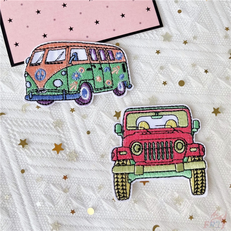 ♥ Good Vibes - Miếng Vá Ủi Quần Áo VSCO Girl ♥ 1 Huy Hiệu Ủi Thêu Hình Cầu Vồng Hoàng Hôn