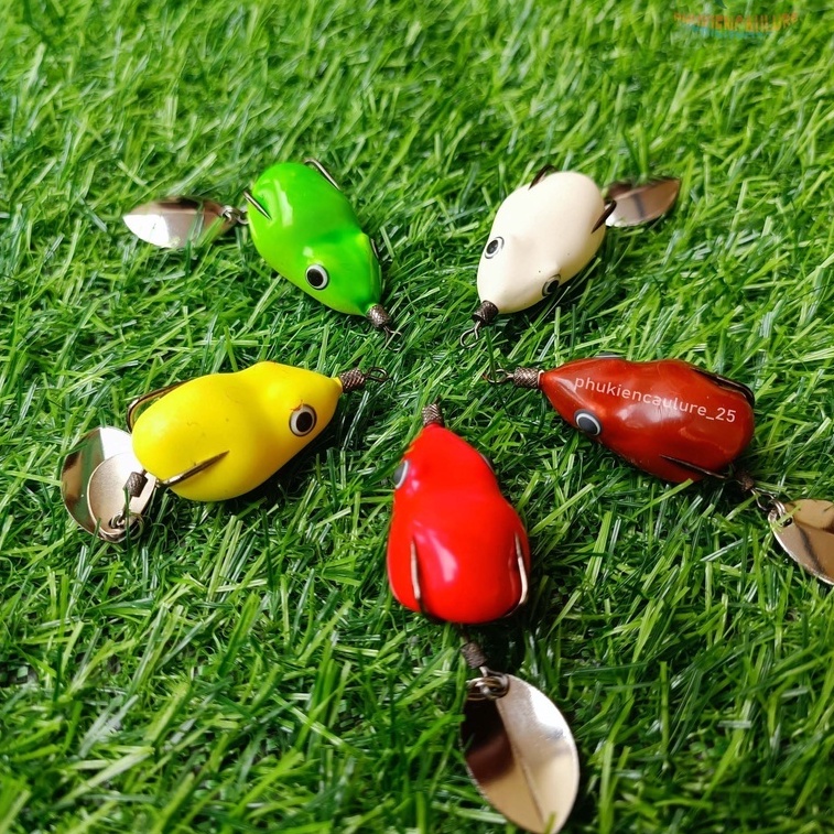 Nhái hơi super mini T36 dài 3.2cm nặng 7g - Nhái hơi câu lure T36