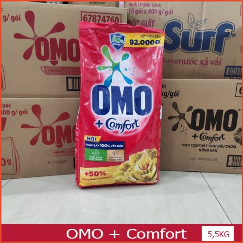 Bột Giặt Omo 6kg/5,5kg Hương Comfort