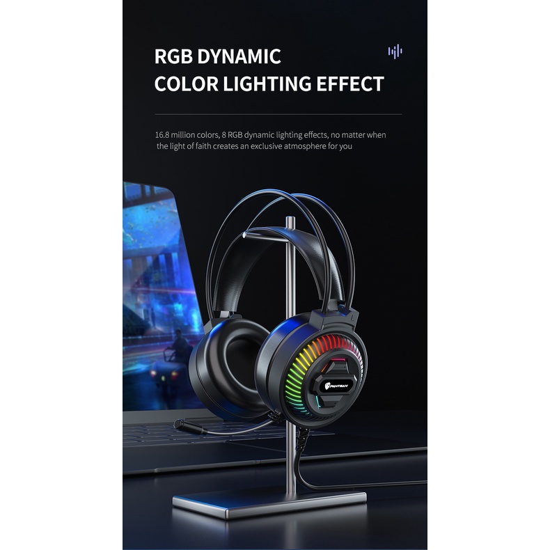 Bảo Hành 12 ThángTai Nghe Gaming PSH-400 - Tai Nghe pc chụp tai Có Micro Led siêu đẹp