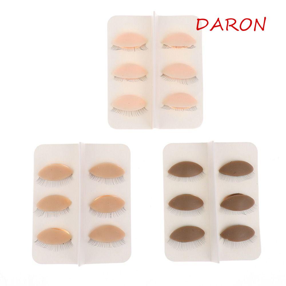 Mô Hình Kẻ Mắt 3D DARON Luyện Tập Nối Mi Giả Màu Sắc