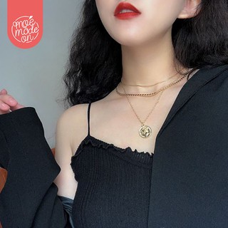 Dây chuyền đồng xu 3 tầng