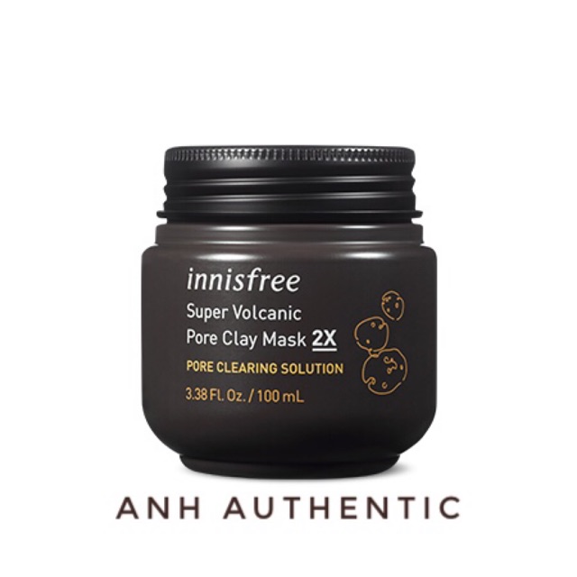 MẶT NẠ Tro núi lửa và đất sét INNISFREE JEJU VOLCANIC PORE CLAY MASK 2X