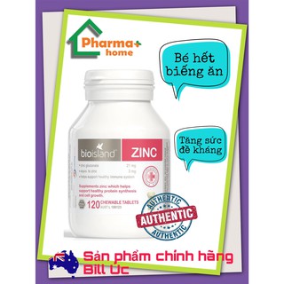 Bio island ZinC bổ sung Kẽm cho bé từ 1 tuổi, 120 viên nhai