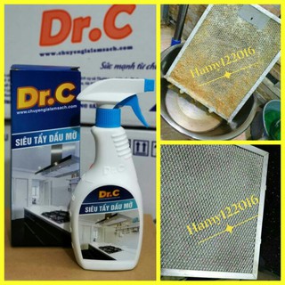 [TẶNG DẦU GỘI] Chai siêu tẩy dầu mỡ Dr.C - 500ml làm sạch xoong nồi chảo vật dụng nhà bếp  SIÊU RẺ