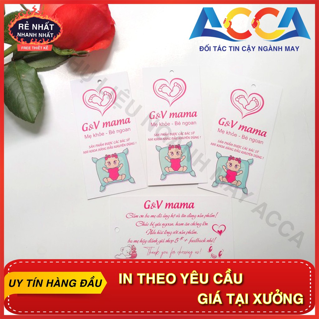 Nhận In Tag, Mác quần áo tại Hà Nội và Các Tỉnh Miền Bắc_Giá cạnh tranh_Giao hàng toàn quốc