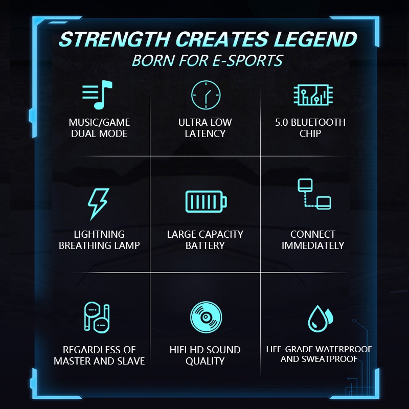 Tai nghe bluetooth 5.2 gaming không dây super bass chấtlượng nhet tai nhạc nhét tai không dây tai nghr dien thoai có mic, không dây chính hãng, caocấp chup tai TWS true wireless headset