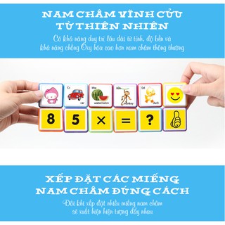 Bộ lắp ráp mô hình đồ chơi hít nam châm 64 miếng