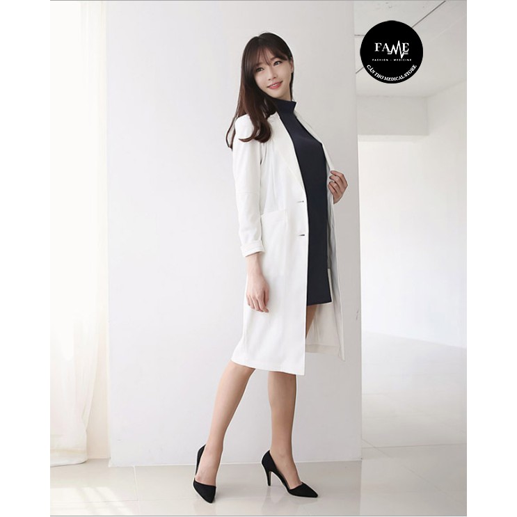 Áo Blouse Hàn Quốc cao cấp - Áo Bác sĩ thời trang sang trọng