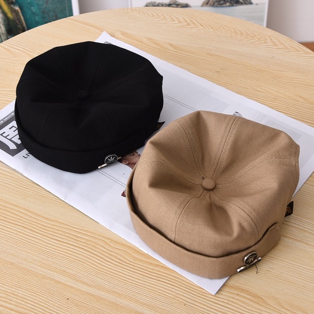 Mũ Thủy Thủ Mùa Hè Unisex Phong Cách Retro Chất Liệu Cotton Có Thể Điều Chỉnh Được beanie