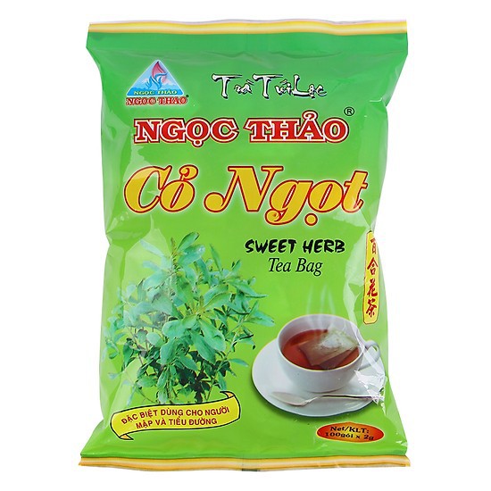 Gói trà Cỏ Ngọt hỗ trợ sức khỏe - 100 túi lọc