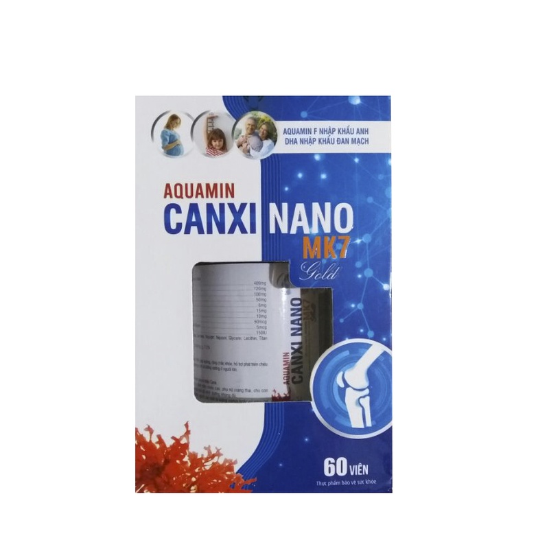 Viên uống Canxi Nano MK7 phát triển chiều cao, chắc khỏe xương - Hộp 60 viên