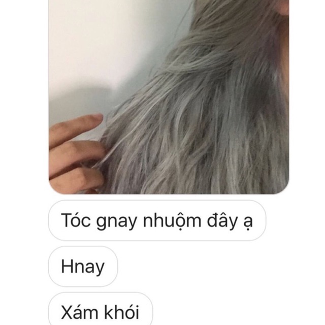 Thuốc nhuộm tóc màu XÁM KHÓI ( phải tẩy )