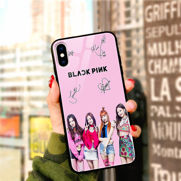 Ốp Lưng Kính Iphone 11 In Hình BlackPink NIXON Cho Iphone7 7 Plus8 8Plus Xr X/Xs Xs Max 11 11 Pro 11 Pro Max