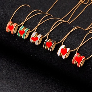 Vòng cổ thép titan mạ vàng 18k mặt hình chữ h thời trang cho nữ