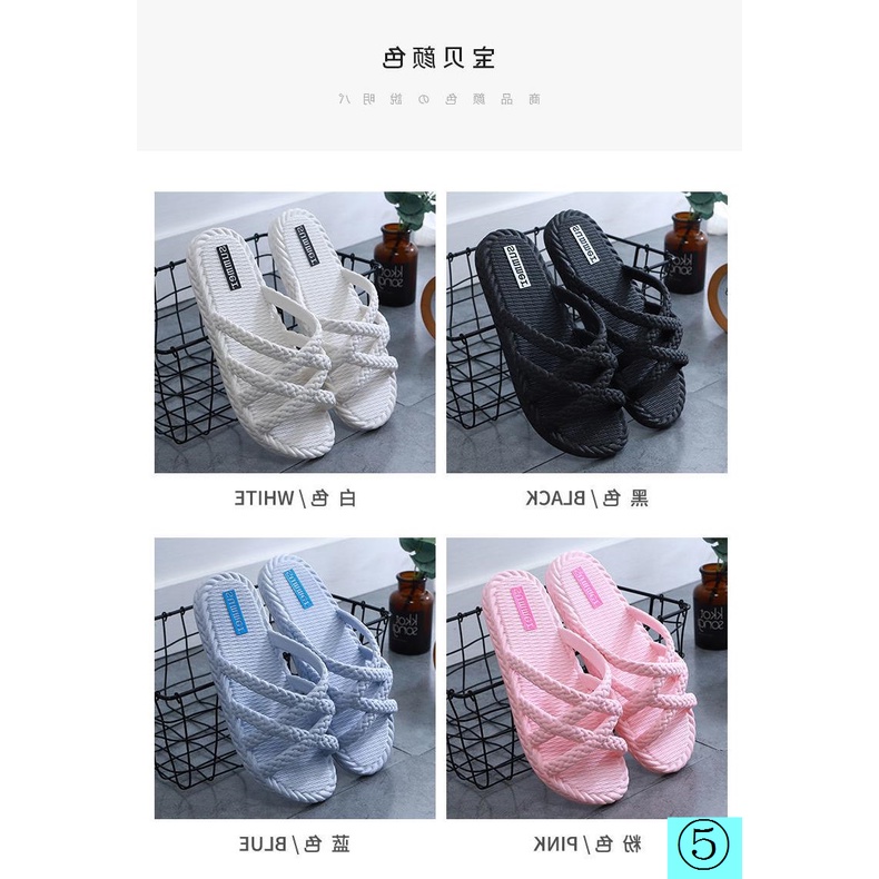 Dép Sandal Đế Mềm Chống Trượt Thời Trang Mùa Hè Dành Cho Nữ Mang Trong Nhà