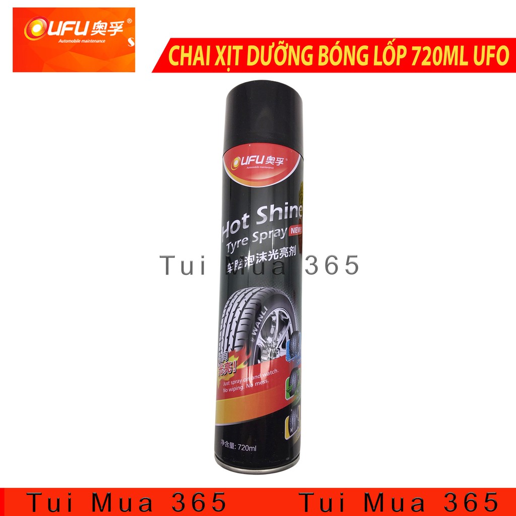 CHAI XỊT DƯỠNG BÓNG LỐP 720ML UFO - DỄ SỬ DỤNG, HIỆU QUẢ