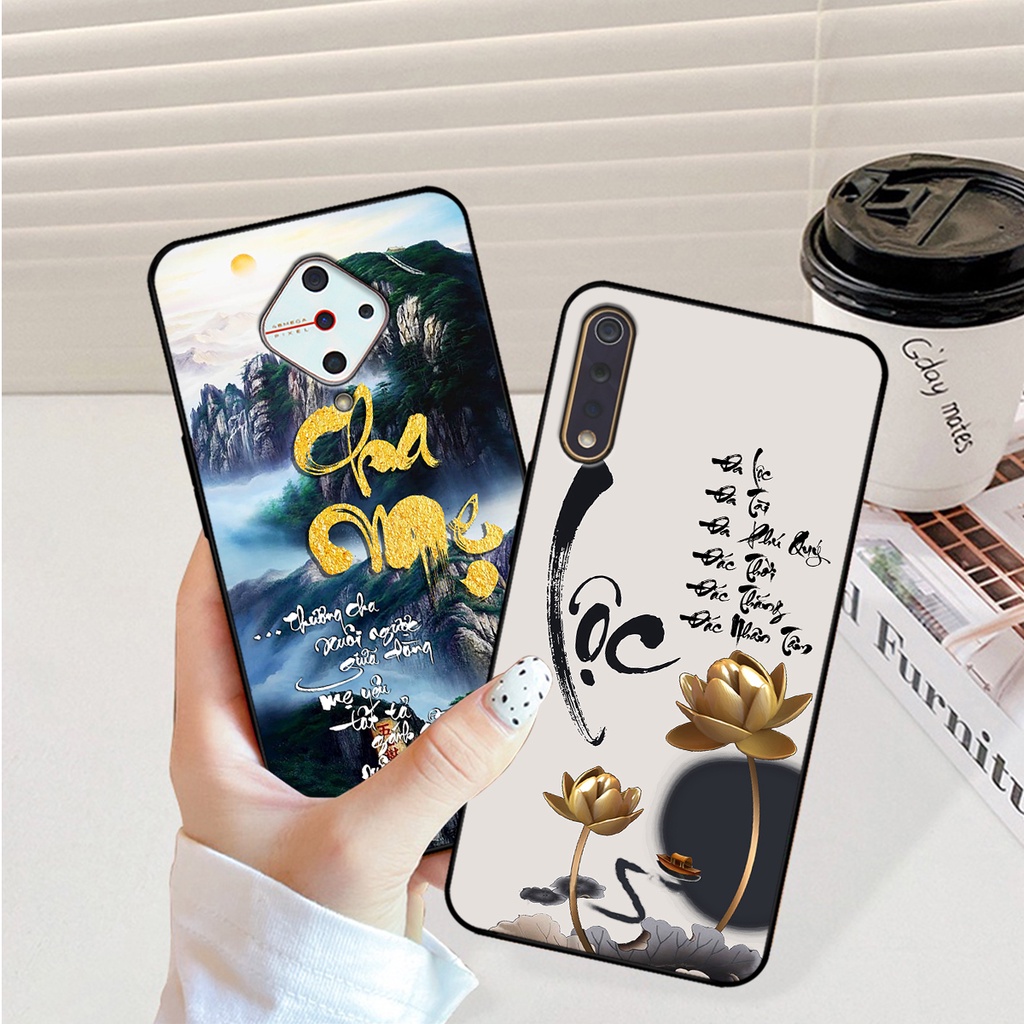 Ốp lưng Vivo S1 - Vivo S1 Pro in hình phong cách chữ thư pháp cha mẹ, tài lộc