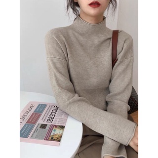 Áo len cổ lửng thanh lịch