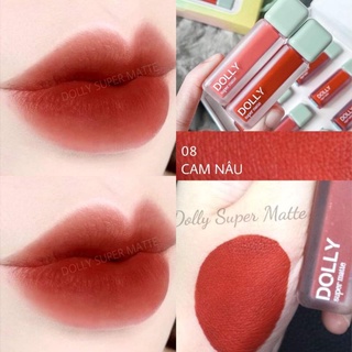 Son kem lì Dolly (cam hồng sữa) 12 màu