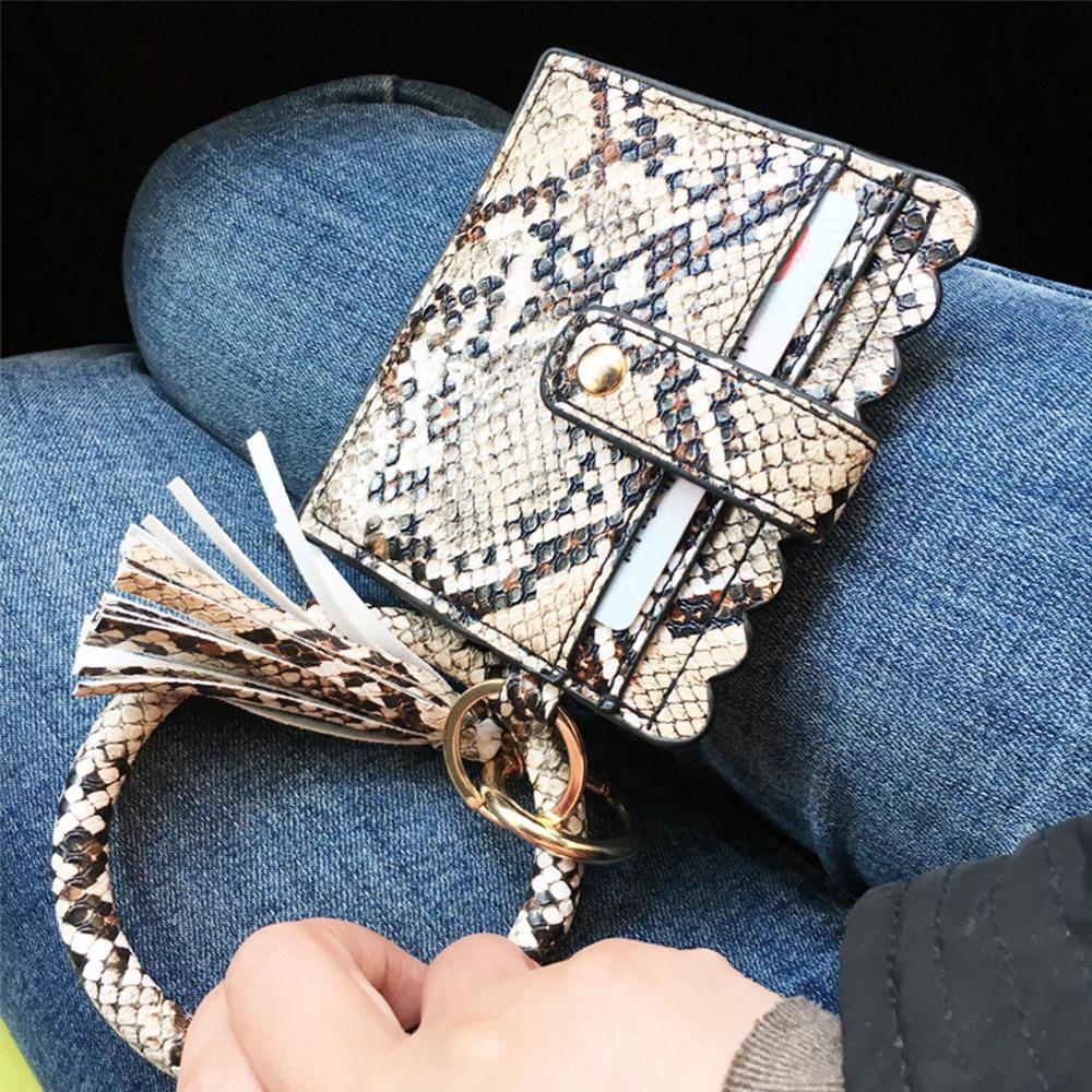Ví Đựng Thẻ / Móc Khóa Dạng Vòng Tay Tua Rua Thời Trang Cho Nữ