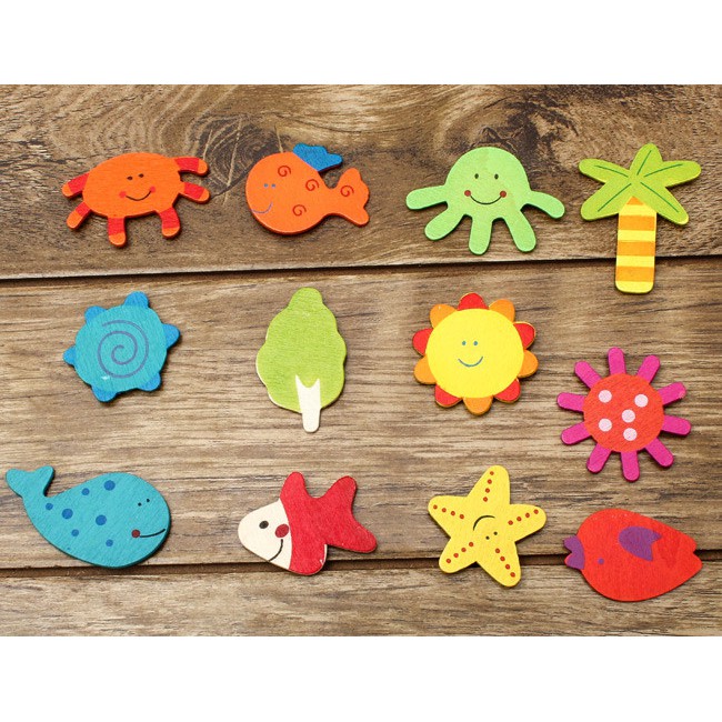 Combo 12 Miếng Dán Tủ Lạnh Hình Thú Ngộ Nghĩnh, miếng dán trang trí giúp không gian bếp của bạn trở nên sinh động hơn