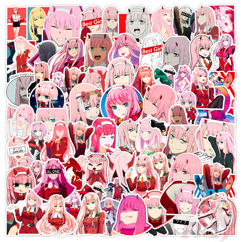 100Pcs/Set ❉ DARLING in the FRANXX Series B - Anime Stickers ❉ DIY Fashion Mixed Waterproof Doodle Decals Stickers