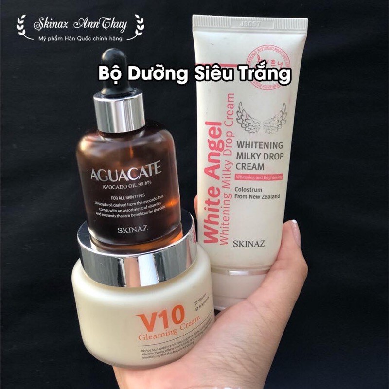 Combo Dưỡng Siêu Trắng Ngày Đêm Skinaz