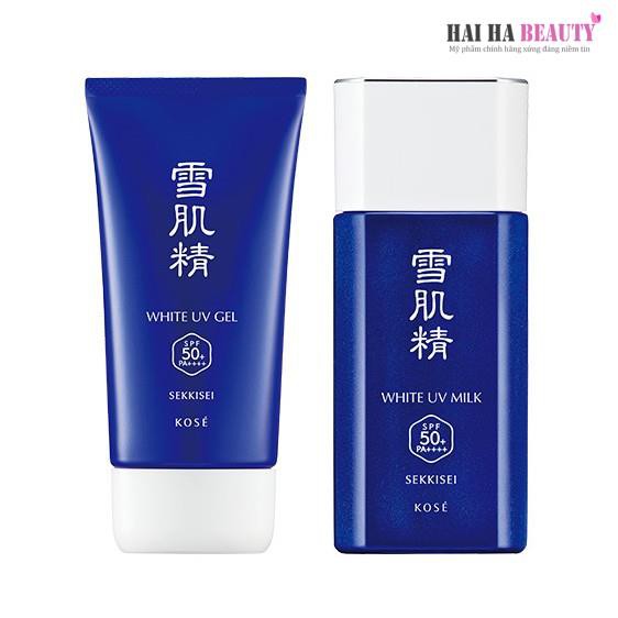 Kem chống nắng dưỡng trắng Kose Sekkisei White UV Gel SPF50+ PA++++ (80g)