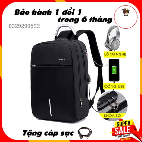 Balo Laptop Cao Cấp Chống Trộm Mã Khóa Siêu Nhẹ Phản Quang