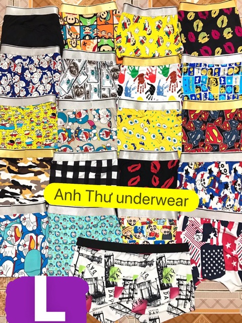 Quần sịp nam in hình ngộ nghĩnh [nhắn shop chọn thêm mẫu] | BigBuy360 - bigbuy360.vn