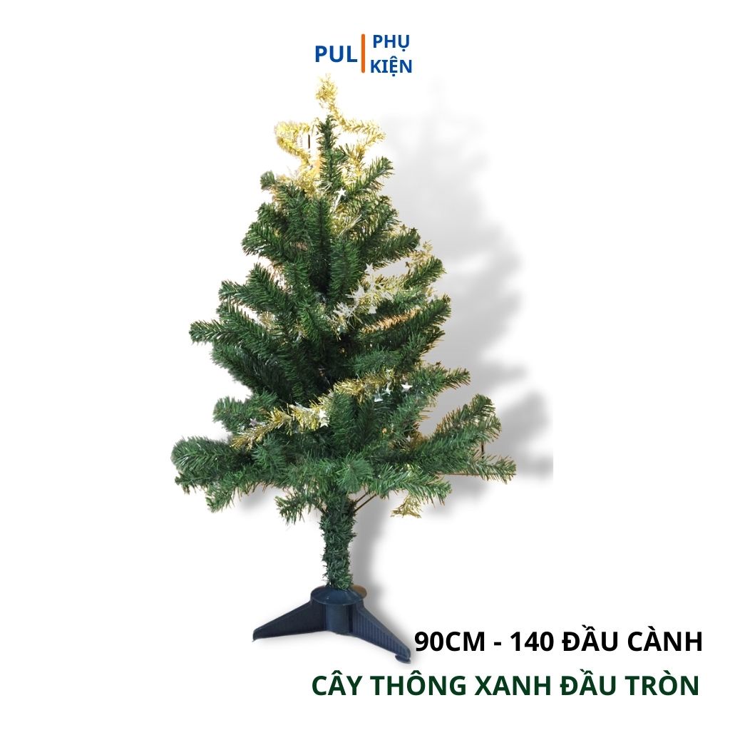 Cây thông noel để bàn mini 1m2 90cm 60cm kèm phụ kiện đẹp trang trí giáng sinh trong nhà phòng ngủ ngoài trời