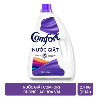 Nước giặt chống lão hóa vải Comfort hương Thời Thượng chai 2,4kg