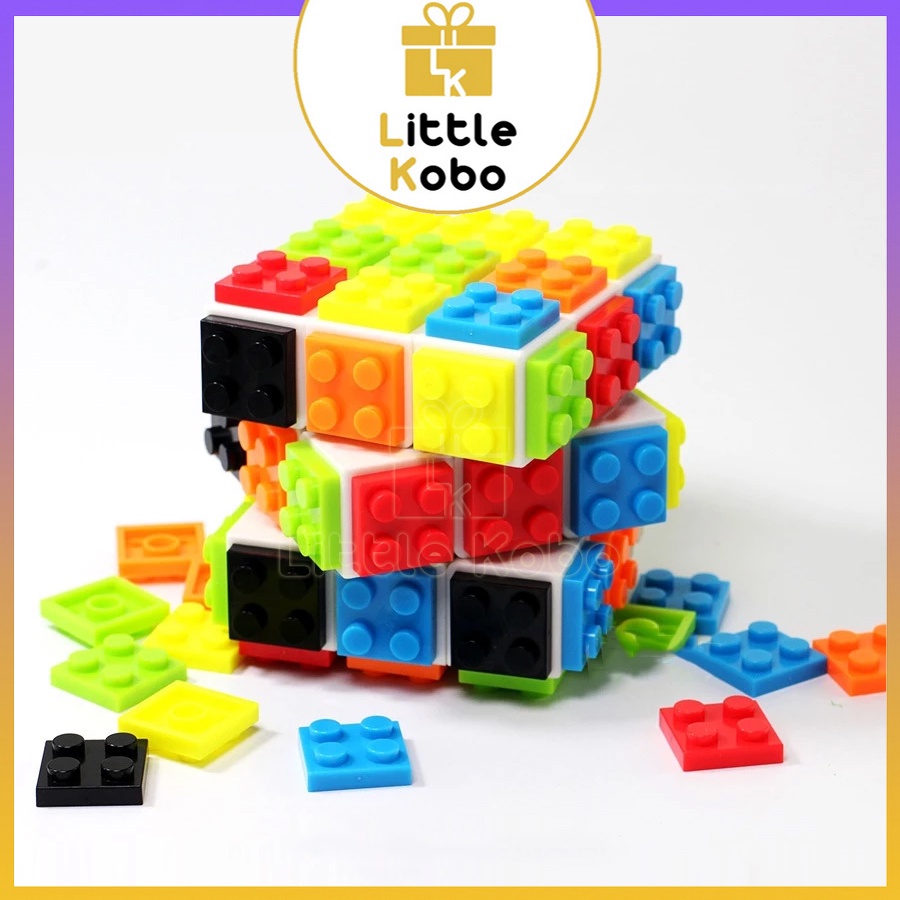 Rubik FanXin Block 3x3 DIY Rubic Biến Thể 3 Tầng Lắp Ráp Đồ Chơi Trí Tuệ Trẻ Em Phát Triển Tư Duy - Little Kobo