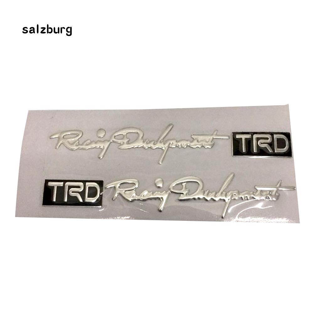Miếng dán xe ô tô trang trí kiểu chữ TRD Racing Department