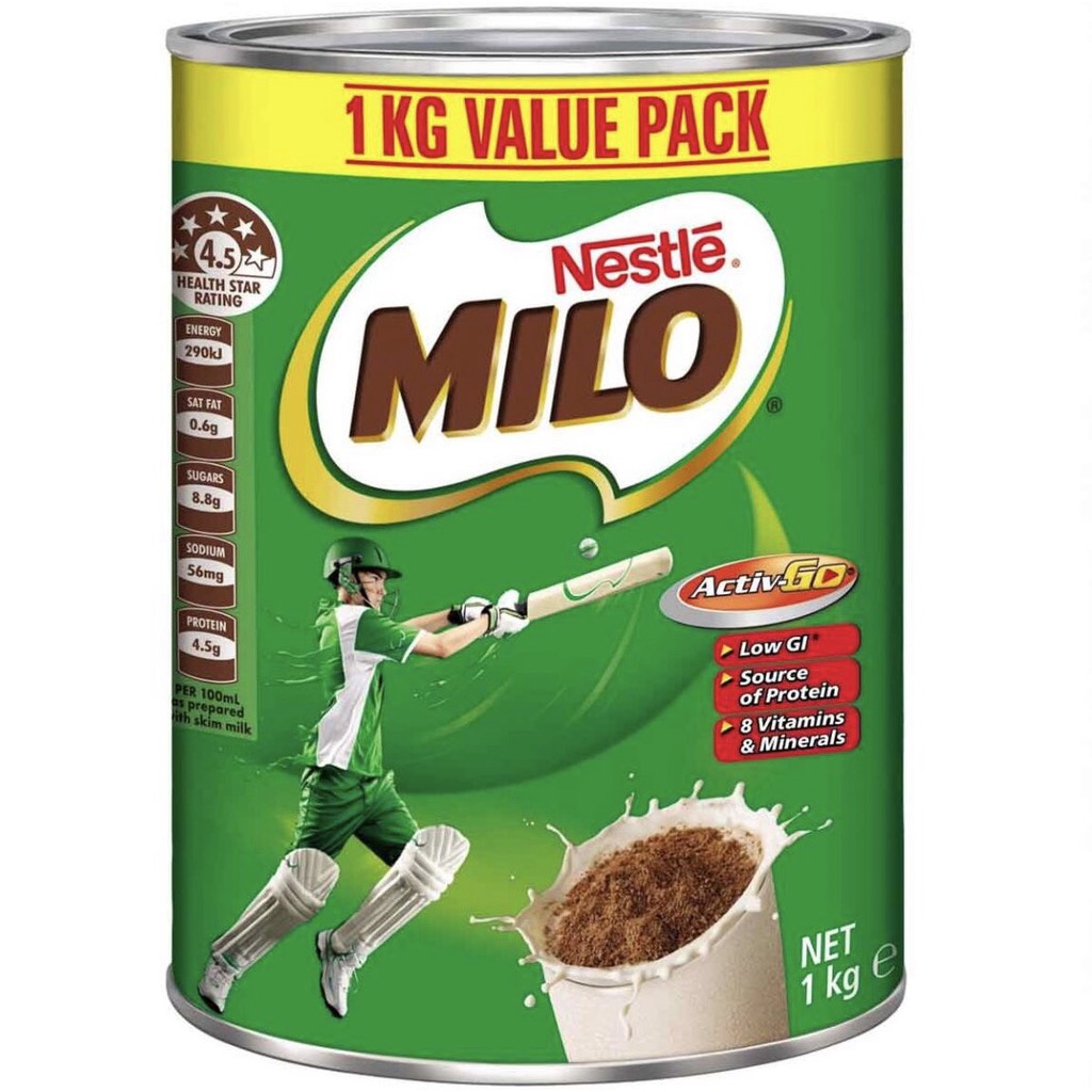 Sữa Nestlé Milo Value Pack 1kg của Úc CHÍNH HÃNG