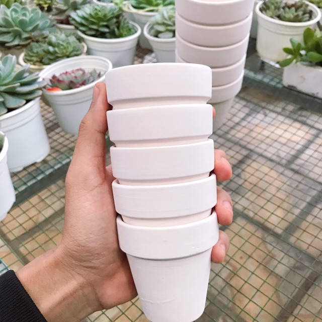 Chậu đất nung 7x7cm |FREESHIP| Xuất xứ Bát Tràng, Lỗi 1 đổi 1.