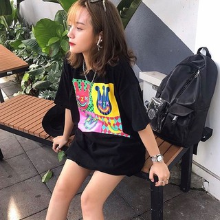 Áo Thun Unisex Tay Lỡ Mặt Hề