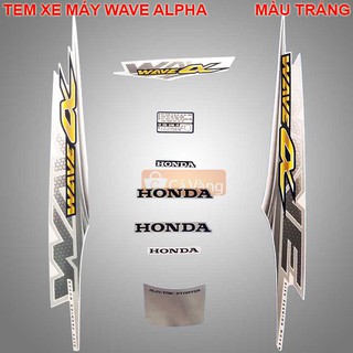 Tem xe máy Wave Anpha 2011 - MÀU TRẮNG, MÀU ĐỎ