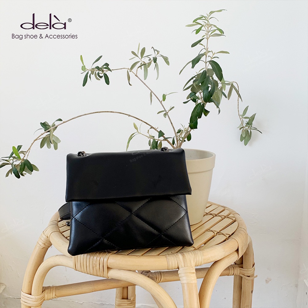 Dela Túi Xách Tote Đính Đá Phối Dây Xích Thời Trang Chất Lượng Cao 2022 Cho Nữ