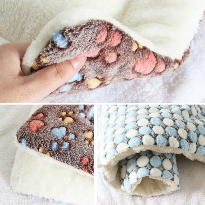 【✈Hàng Có Sẵn &amp; Mã Vạch✈Chăn Ngủ Cho Thú Cưng Cỡ Nhỏ Bằng Vải Cotton 5 Màu Lựa Chọn