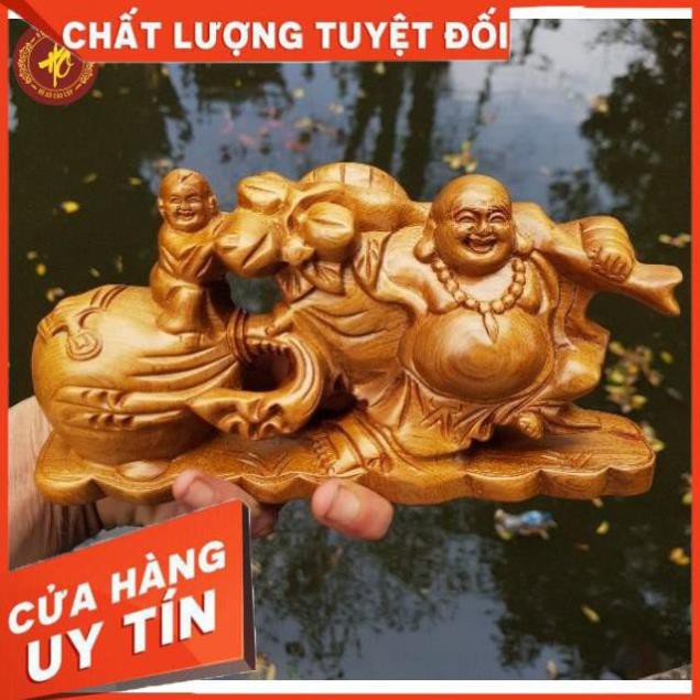 Tượng phật di lặc gỗ thơm BÁCH - XANH ngát mùi hương | BigBuy360 - bigbuy360.vn